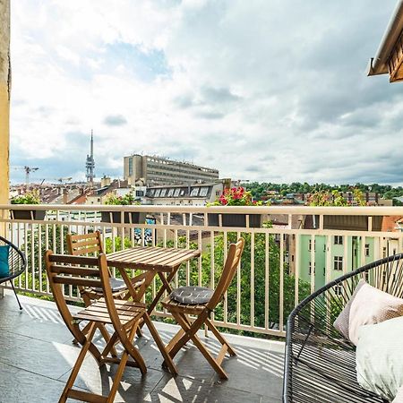Central, Spacious, Modern 5 Bedrm Duplex W/Balcony Praag Buitenkant foto